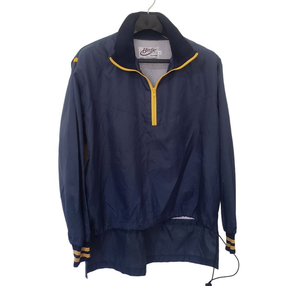 Birdie Golf Jacket with Yellow Accent Windbreaker Mens Size L Vintage Jacket
